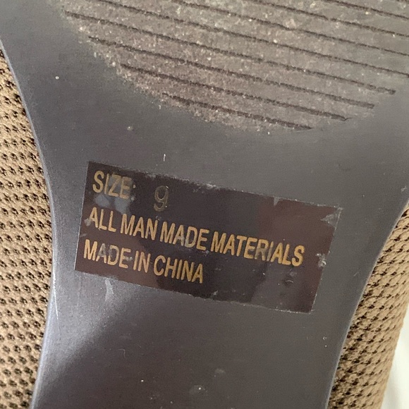 Qupid Parma Khaki stretch high heel boots size 9 - Picture 11 of 15